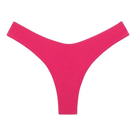 Raspberry Lulu Zig Zag Stitch Bikini Bottom Montce Swim Wolf Badger