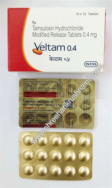 Tamsulosin Hydrochloride Tablet 04mg At Rs 190stripe Nana Varachha