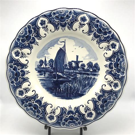 Delft Blue Delfts Blauw Royal Distel Platter Wall Plate Made In