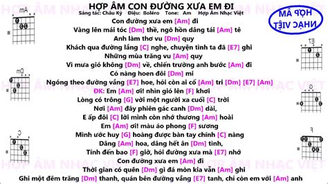 Hợp Âm Con Đường Xưa Em Đi Am La Thứ Acordes Chordify