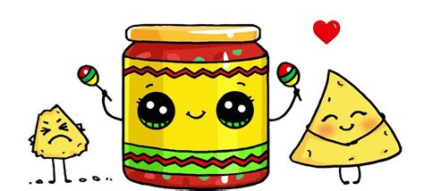 Chips And Salsa Drawing