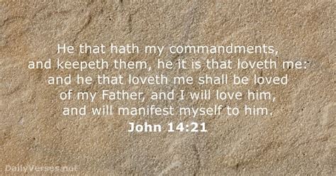 Verse Of The Day John 1421 Kjv Highland Park Baptist Church