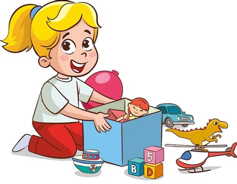 Playing With Toys Clip Art
