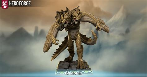 Ghidorah Made With Hero Forge