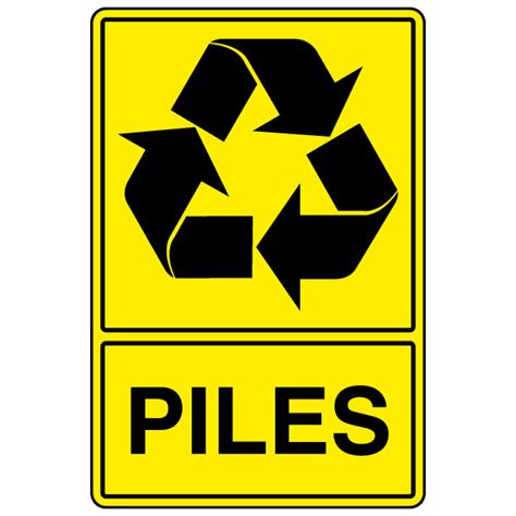 Panneau Recyclage Piles Identification OZC Signalétique