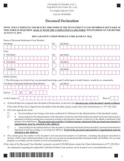 18 California Probate Form 13100 Free To Edit Download And Print Cocodoc