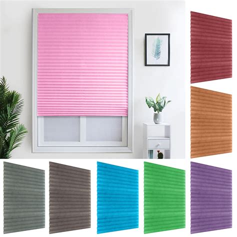 35" X 59" Blinds Blackout Shades Original Room Darkening Pleated Paper