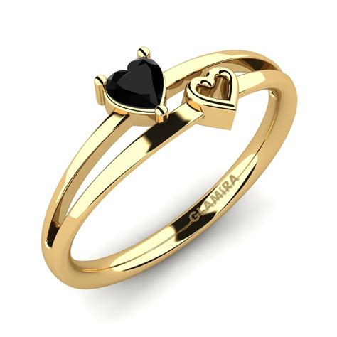 Kaufen Sie GLAMIRA Ring Tanazia Mit 0 15 Karat Schwarzer Onyx Herz