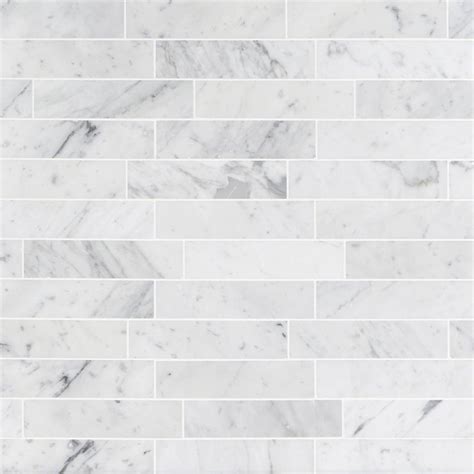 Brushed Stone Carrara Marble Subway Tile 2x8 Carrara Marble Tile