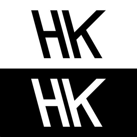 Diseño De Logotipo Letra H Y K Vector Gratis