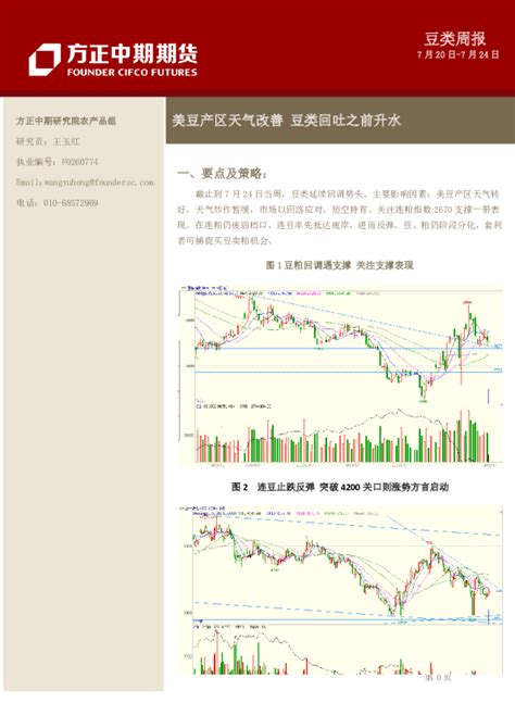 豆类期货周报美豆产区天气改善豆类回吐之前升水