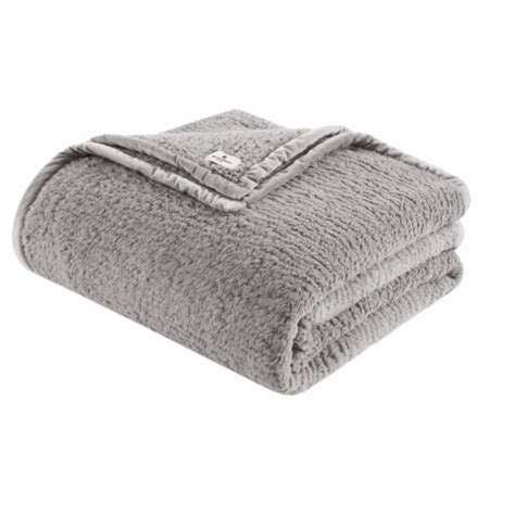 Burlington Berber Blanket Grey Full Queen Full Queen Qfc