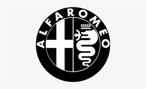 Alfaromeo Logo Free Vector - Alfa Romeo Black Logo - 417x421 PNG ...