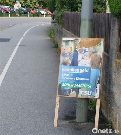 Altes Wahlplakat und neue Exemplare sorgen in Amberg und Kümmersbruck