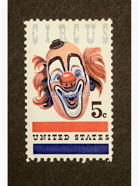 1966 5¢ American Circus Postage Stamp Poster By Ccoatesphotos Redbubble