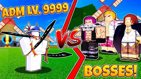 ADM CONTRA TODOS OS BOSSES DO BLOX FRUITS YouTube