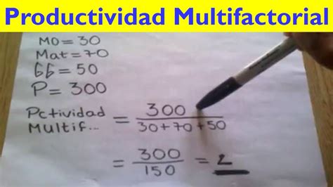 Ejercicio De Productividad Multifactorial YouTube