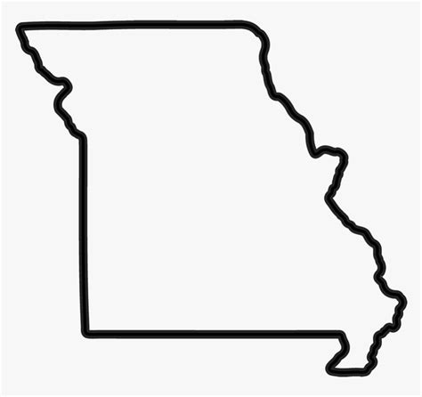 Missouri State Outline Clipart, HD Png Download , Transparent Png Image - PNGitem