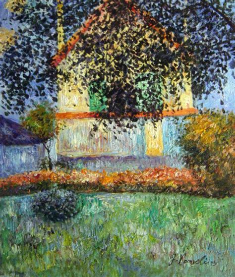 Monet's House In Argenteuil Painting by Claude Monet Reproduction ...