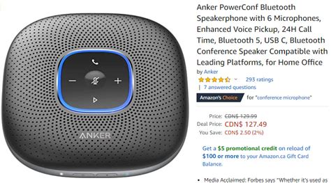 [CA] Now available - Anker PowerConf Bluetooth Speakerphone - Deals ...