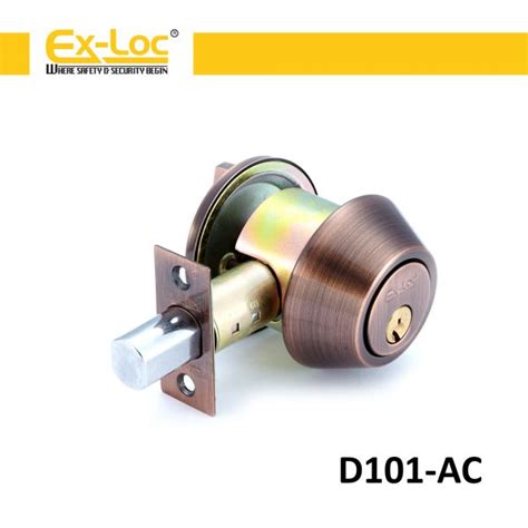 EXLOC – DEADBOLT – D Series – D101 – SS/PB/AB/AC Single Deadbolt ...