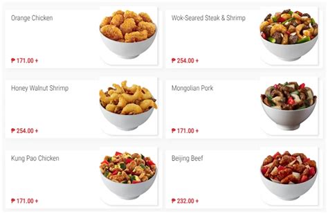 Panda Express Menu Price In Philippines Update