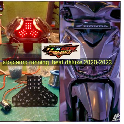 Jual Stoplamp Running PNP Beat Deluxe 2020 2023 Led Strip 8 Mode