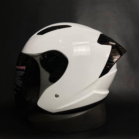 Jual HELM NHK R1 ELITE SOLID WHITE HALF FACE NHK ELITE Shopee Indonesia