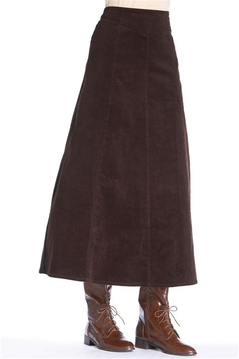 Long A Line Corduroy Skirt Classic Womens Clothing From Chadwicksofboston 1999 2499