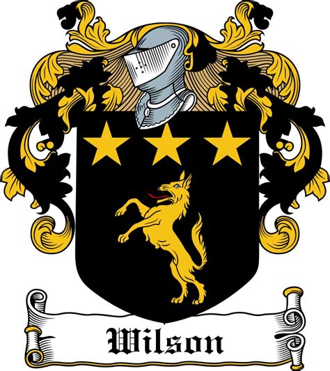 Wilson Family Crest / Irish Coat of Arms Image Download - Tradebit