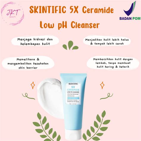 Jual Skintific 5x Ceramide Low Ph Cleanser Facial Wash Gentle Cleanser 80ml Shopee Indonesia