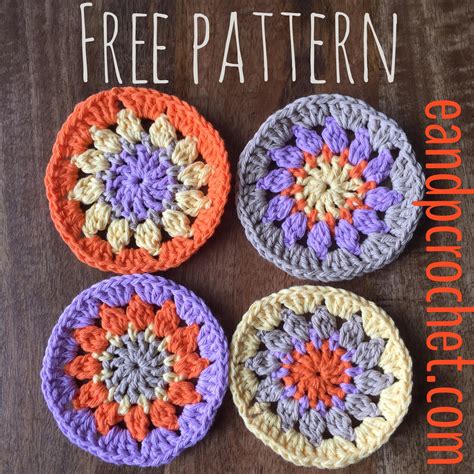 Pattern: Mandala Coasters - Evelyn And Peter Crochet