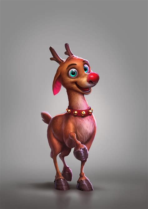 Rudolph.(character design for game) | Navidad, Portadas