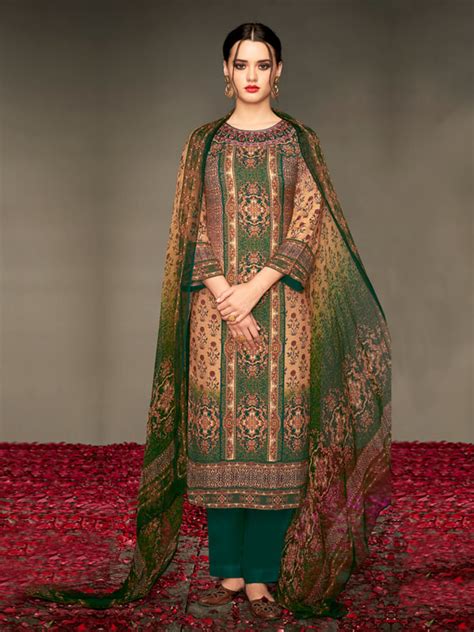 Shop The Winter Wear Pashmina Salwar Kameez Online Inddus