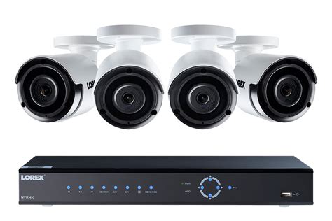 4k Ultra Hd Ip Nvr Security Camera System With Four 2k 4mp Ip Cameras