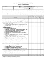 University Care Plan Rubric Evaluation Criteria Course Hero