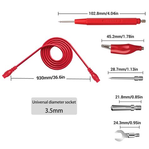 16pcs Multimeter Test Probe Test Leads Kit Replace Test Wires Probes For Digital Multimeter