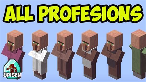 Minecraft All Villager Trade Profession By Udisen Youtube