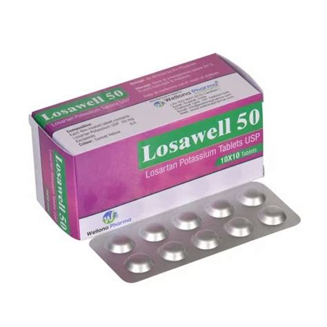 Losartan 50 Mg Tablet At Rs 45stripe Losartan Potassium Tablet In