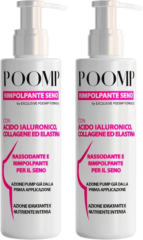 X Poomp Crema Rassodante Seno Donna Acido Ialuronico Volumizzante