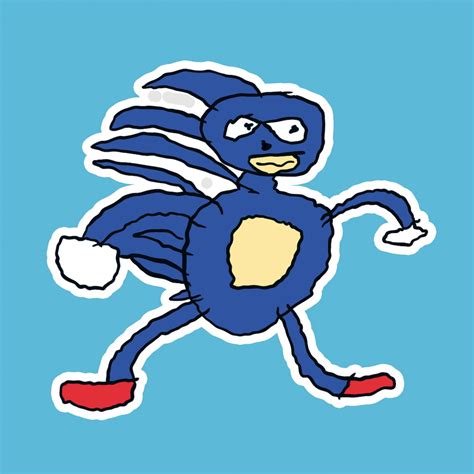 Sanic Sonic Meme Sticker - Etsy