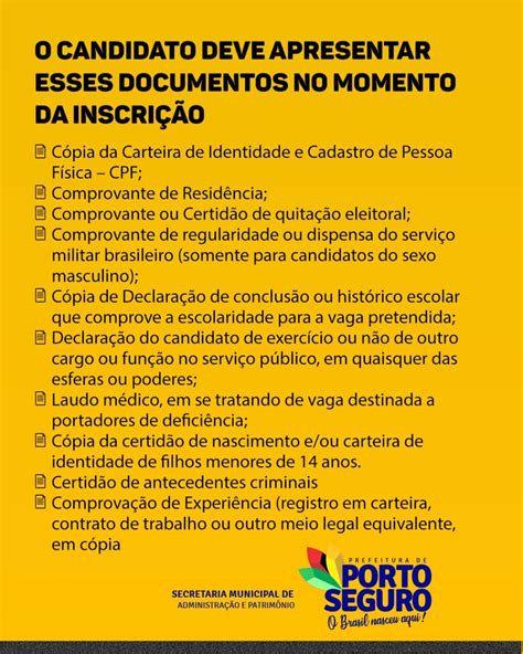 Prefeitura De Porto Seguro Divulga Edital De Processo Seletivo Tr Nsito