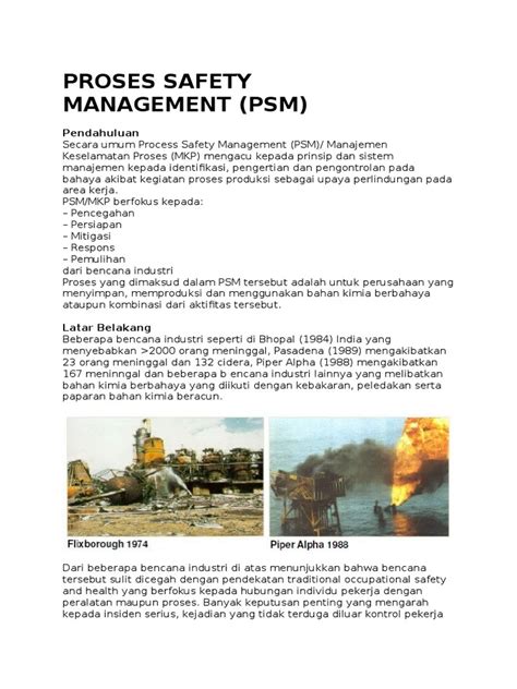 Proses Safety Management Pdf