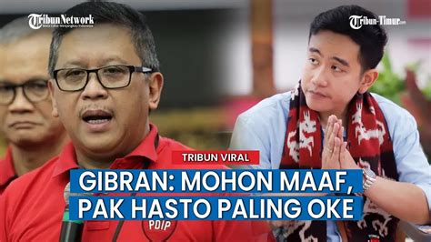 Gibran Akui Bohong Ke PDIP Tanggapi Pernyataan Hasto Soal Khilaf Usung