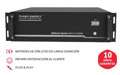 Batería litio Turbo Energy Lithium 5 1kWh 48V