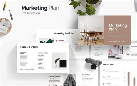 Présentation du plan marketing Powerpoint TemplateMonster