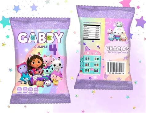 Bolsas De Papas Personalizadas chip Bags Gabby Muñecas 20pz Envío gratis