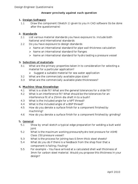 Design Engineer Interview Questions