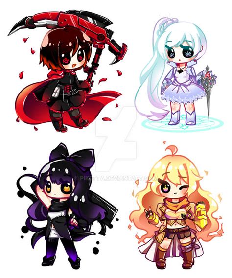 Chibi Team RWBY by piketta on DeviantArt