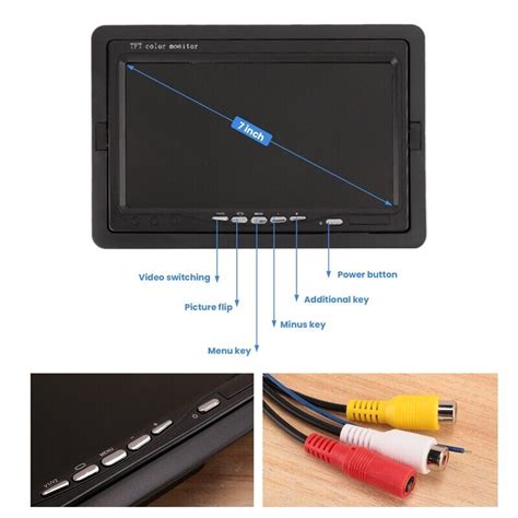 V V Pouces Tft Lcd Moniteur Couleur Pour Cam Ra De Recul Cam Ra